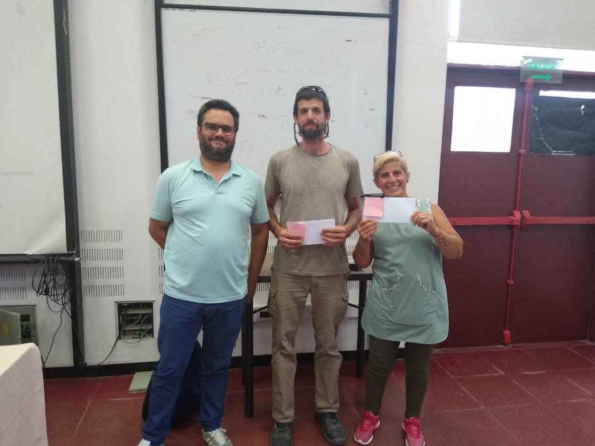 GANADORES DEL SORTEO DE FIN DE AÑO: Mierez José, Imas Gabriela y Sampedro Tomas 