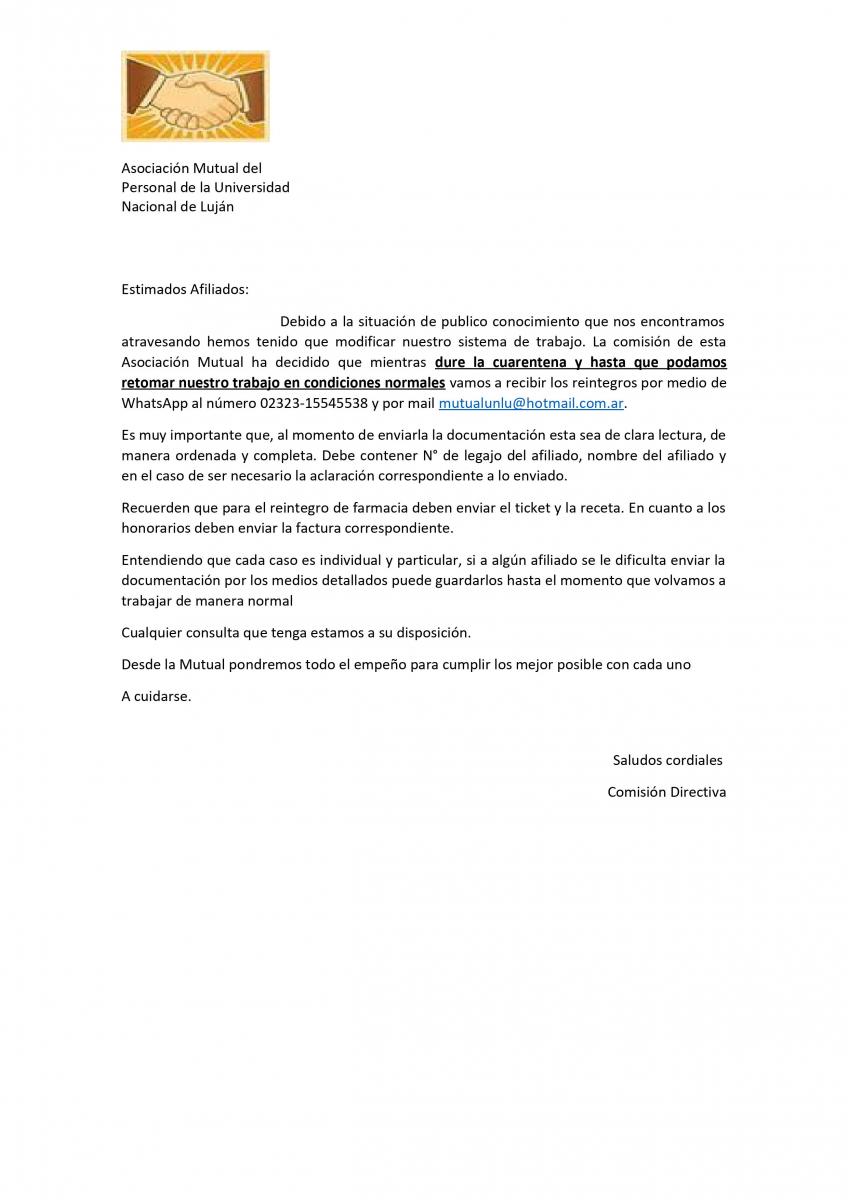 INFORMACION IMPORTANTE